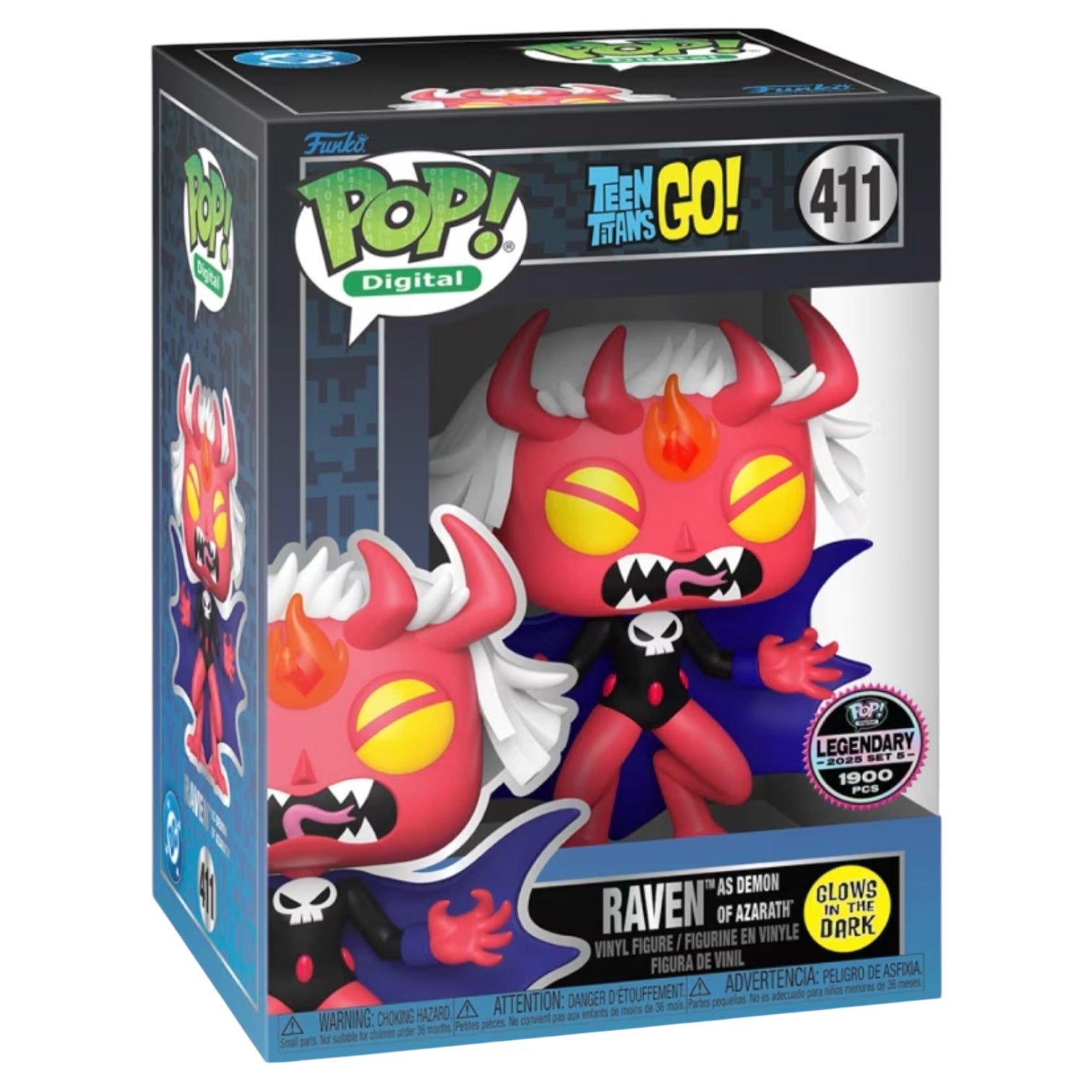 Pop! Digital Teen Titans Go! Raven As Demon Of Azarath NFT Legendary #411 LE1900 Main image