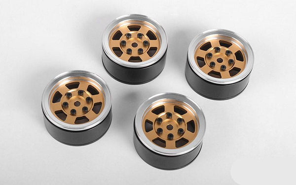 Six-Spoke 1.55" Internal Beadlock Wheels (Gold)