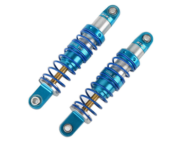 King Off-Road Racing Shocks 70mm (Silver/Blue)