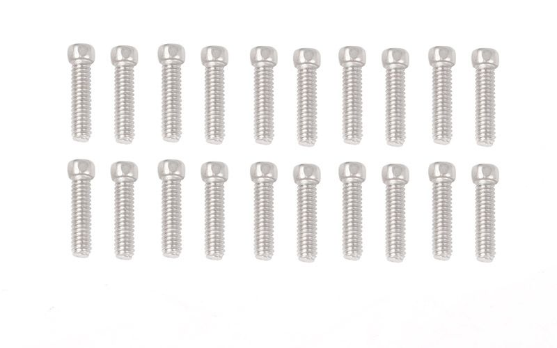 Scale Hex Head Bolts (M2x8mm) (Silver)