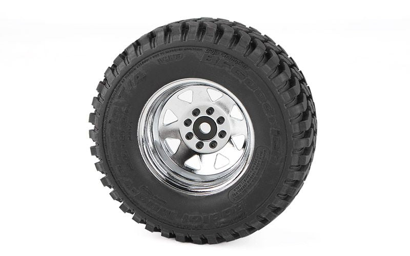 8 Lug Deep Dish Wagon 1.9" Steel Stamped Beadlock Wheels,