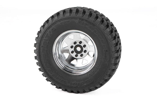 8 Lug Deep Dish Wagon 1.9" Steel Stamped Beadlock Wheels,