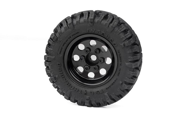 Stamped Steel 1.0" Pro8 Beadlock Wheels, Black