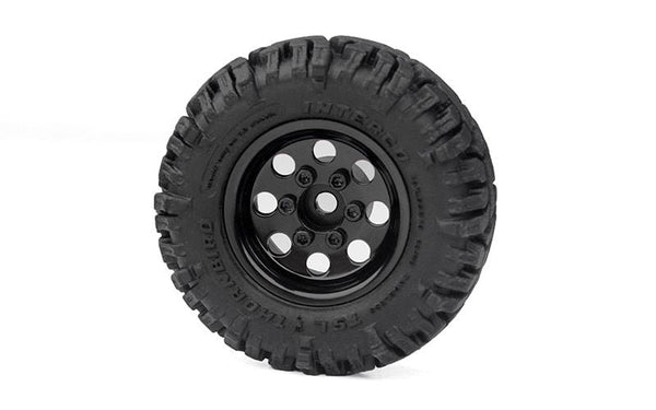 Stamped Steel 1.0" Pro8 Beadlock Wheels, Black
