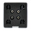 Magnetic Body Hole Mounting Kit - Black