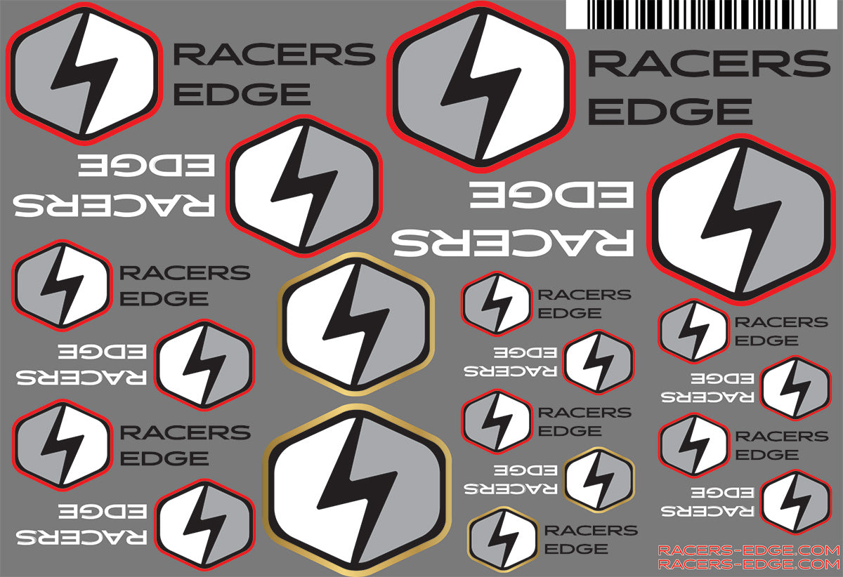 Racers Edge Sticker Set, 6" x 4"