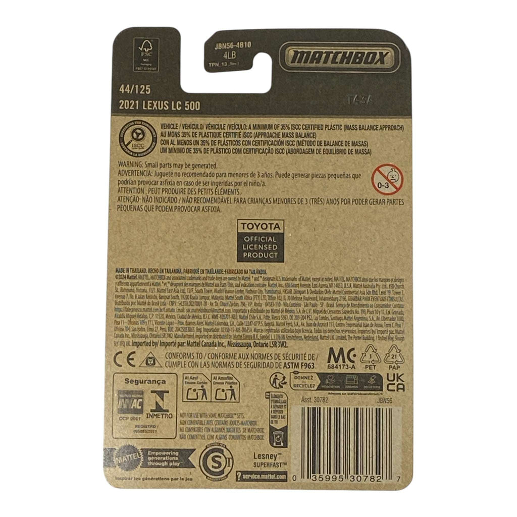 Matchbox Lexus LC 500 - 2025 Matchbox Series 44/125