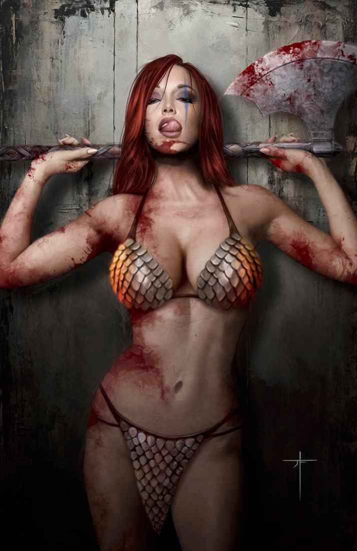 RED SONJA: EMPIRE OF THE DAMNED #1 (JAY FERGUSON EXCLUSIVE VIRGIN VARIANT B) COMIC BOOK Main image