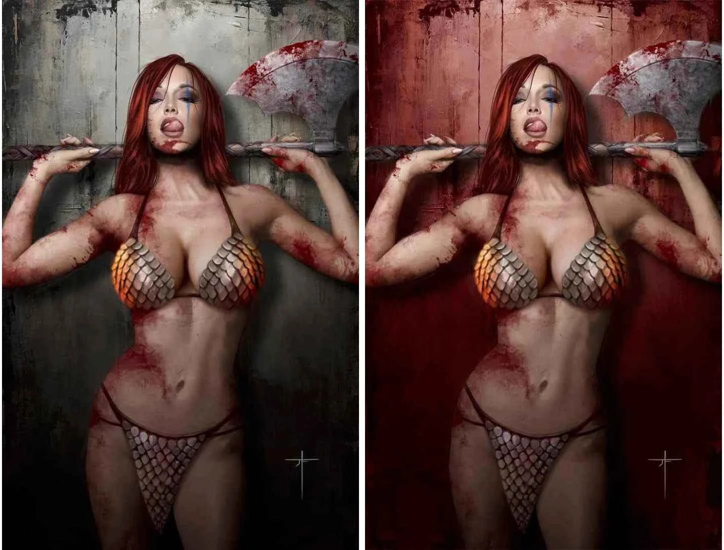 RED SONJA: EMPIRE OF THE DAMNED #1 (JAY FERGUSON EXCLUSIVE VIRGIN VARIANT A & B SET) Main image
