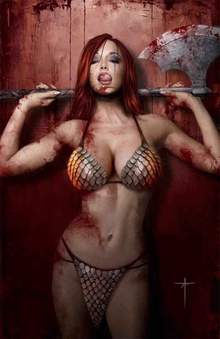 RED SONJA: EMPIRE OF THE DAMNED #1 (JAY FERGUSON EXCLUSIVE VIRGIN VARIANT A) COMIC BOOK Main image