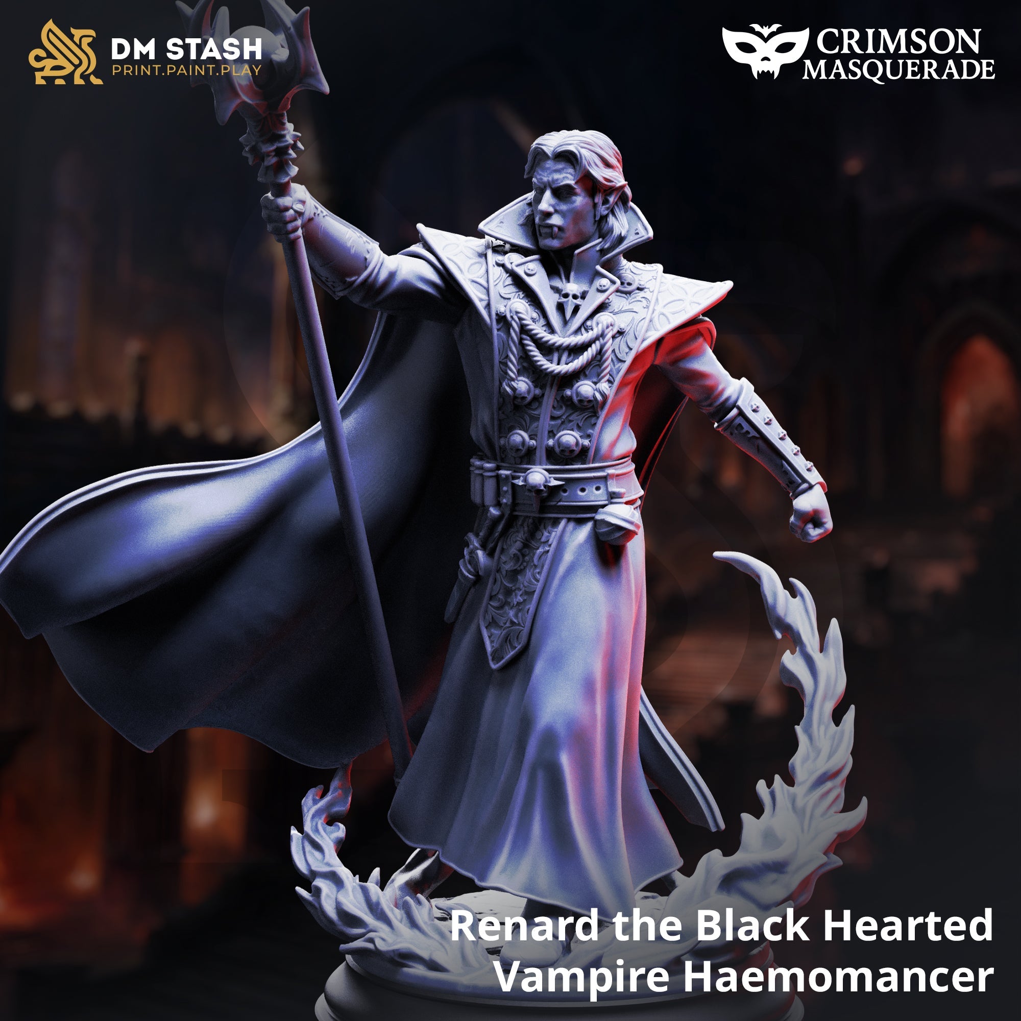 Renard the Black Hearted, Vampiric Haemomancer (Male Vampire Blood Mage) Main image