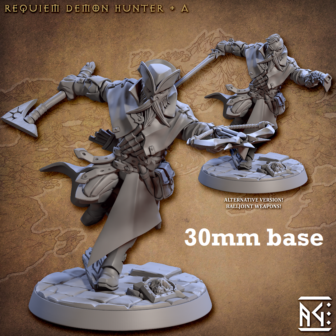 Requiem Demon Hunter: Sculpt A (Male Human Fighter) Main image
