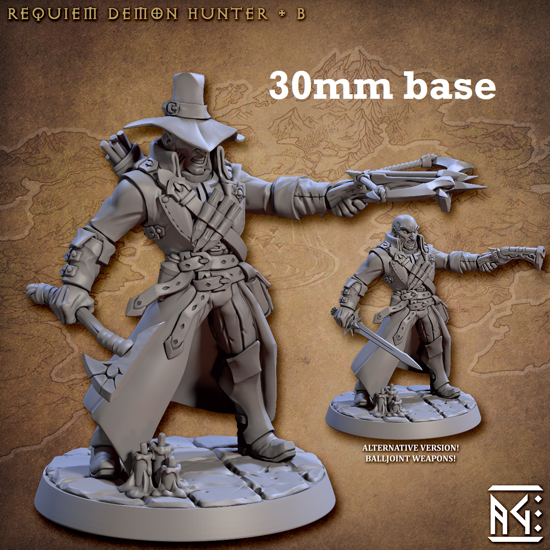 Requiem Demon Hunter: Sculpt B (Male Human Fighter)