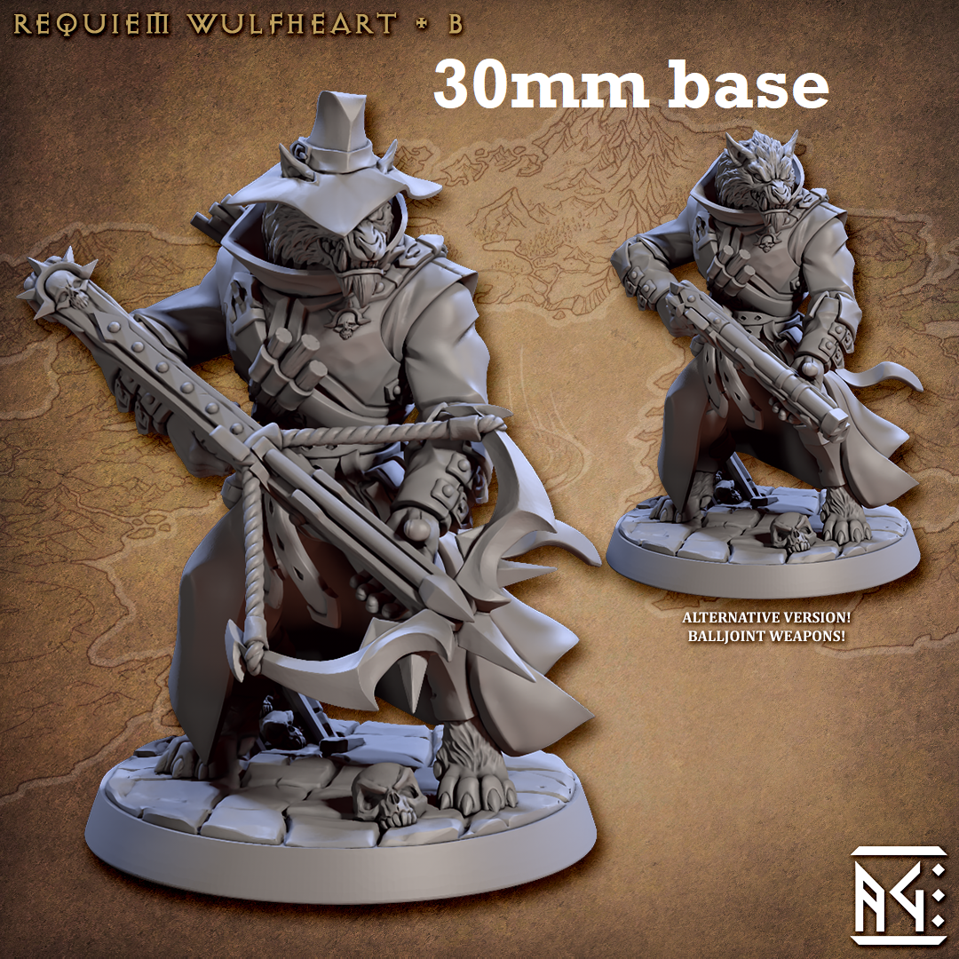 Requiem Wulfheart: Sculpt B (Male Werewolf Hunter) Main image