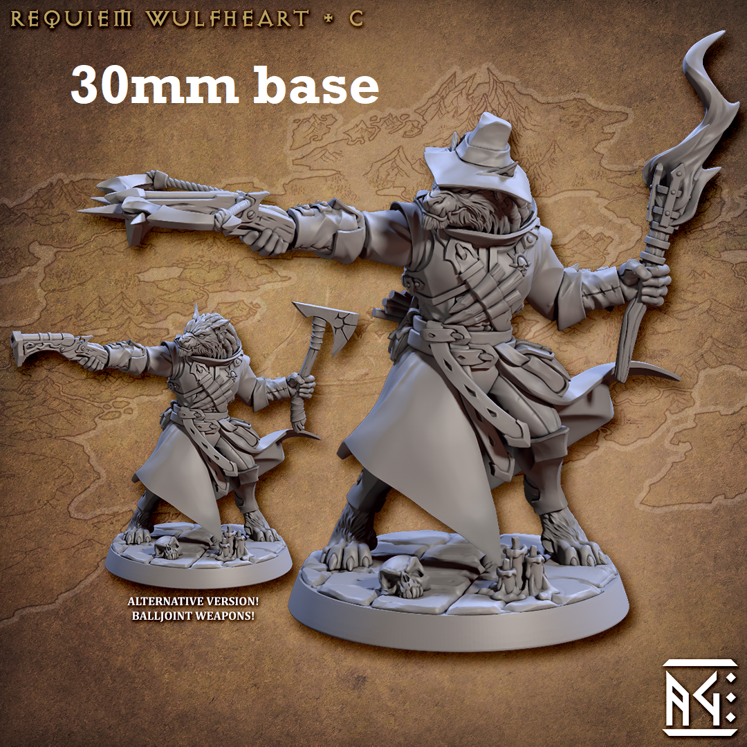 Requiem Wulfheart: Sculpt C (Female Werewolf Hunter) Main image