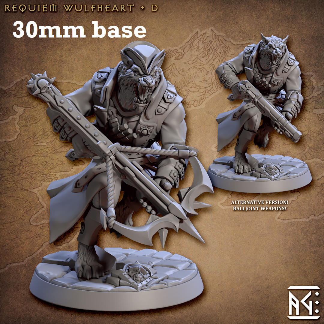 Requiem Wulfheart: Sculpt D (Female Werewolf Hunter) Main image