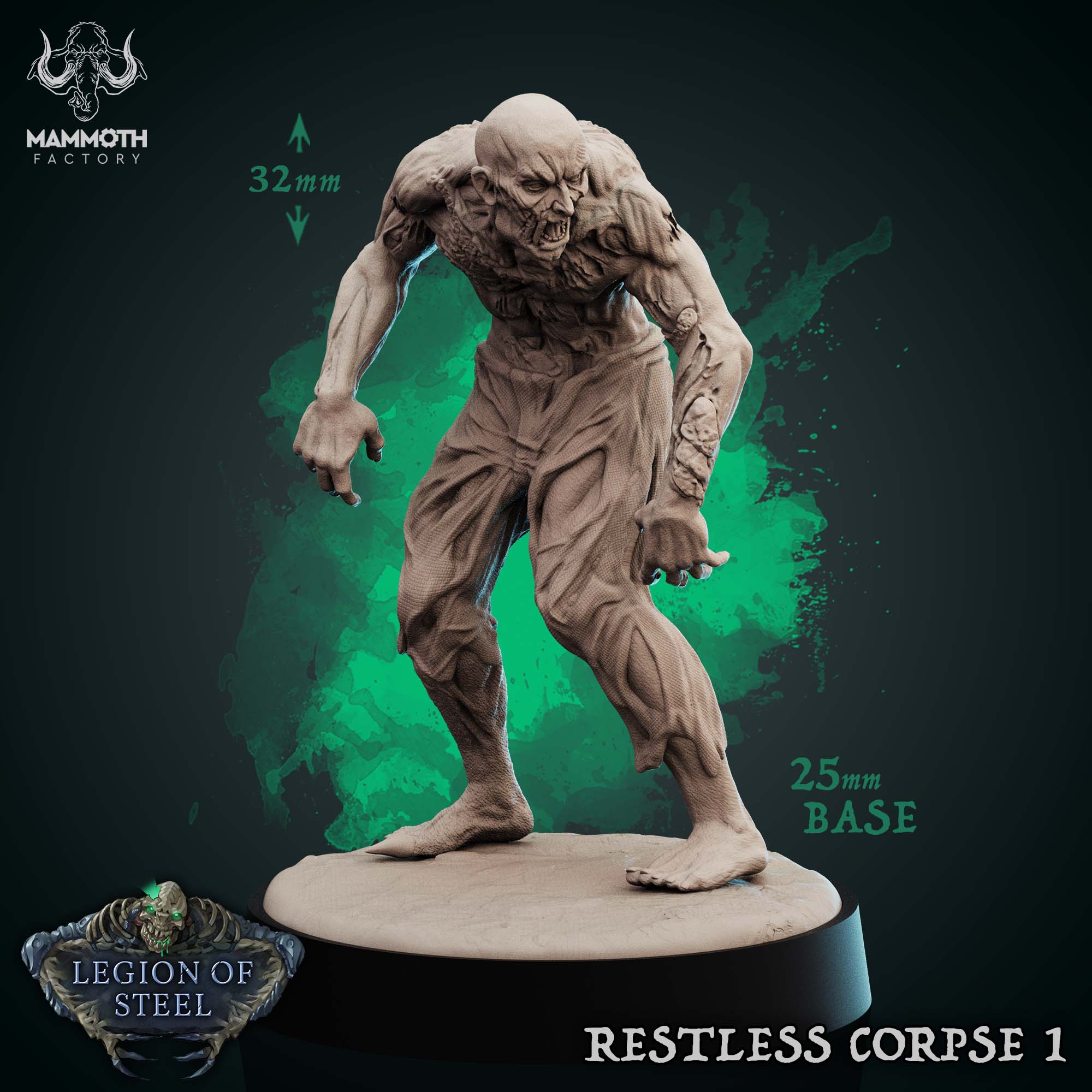 Restless Corpse: Sculpt 1 (Shambling Zombie) Main image