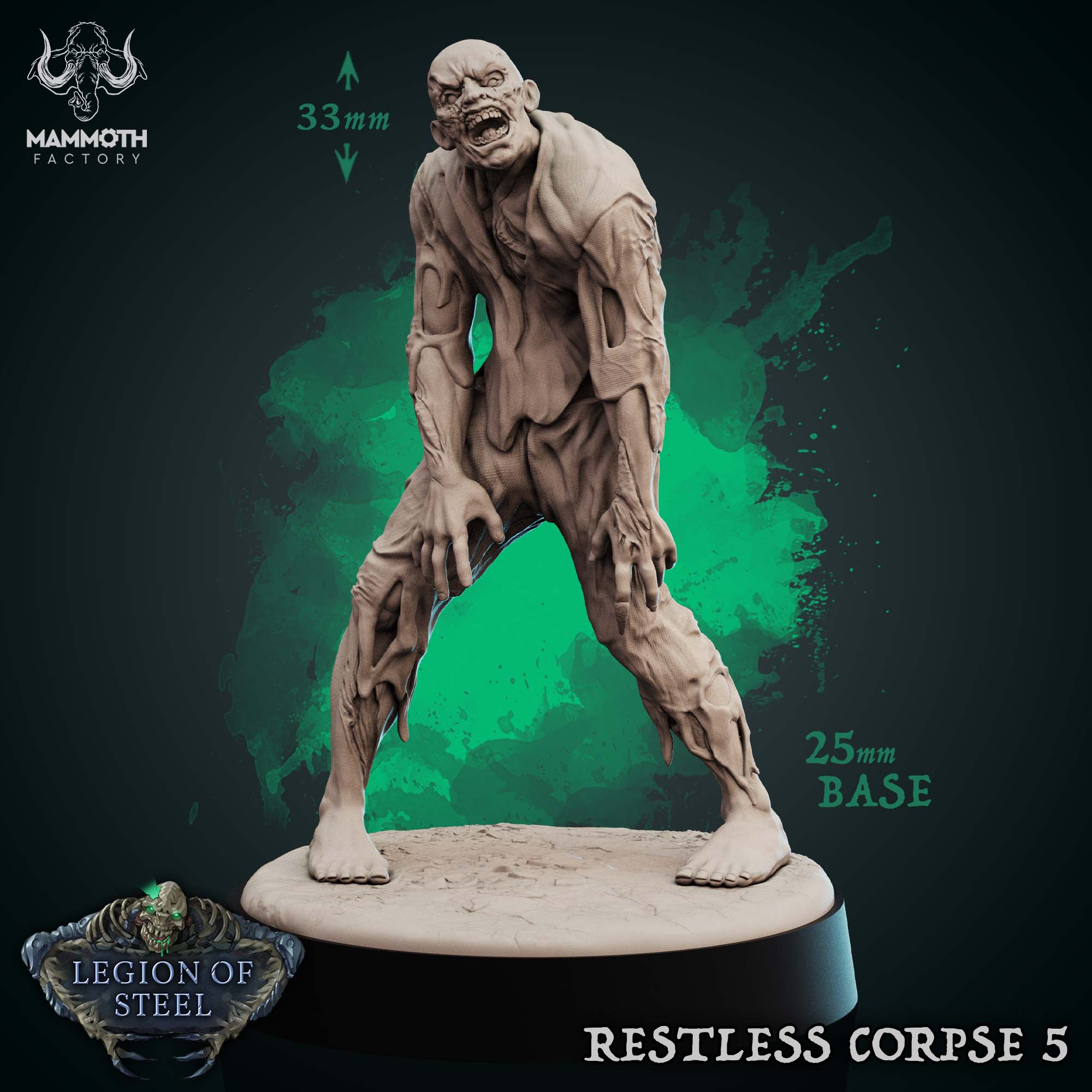 Restless Corpse: Sculpt 5 (Shambling Zombie) Main image