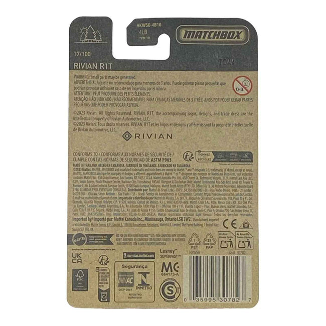 Matchbox Rivian R1T - Matchbox Series 17/100 Main Image