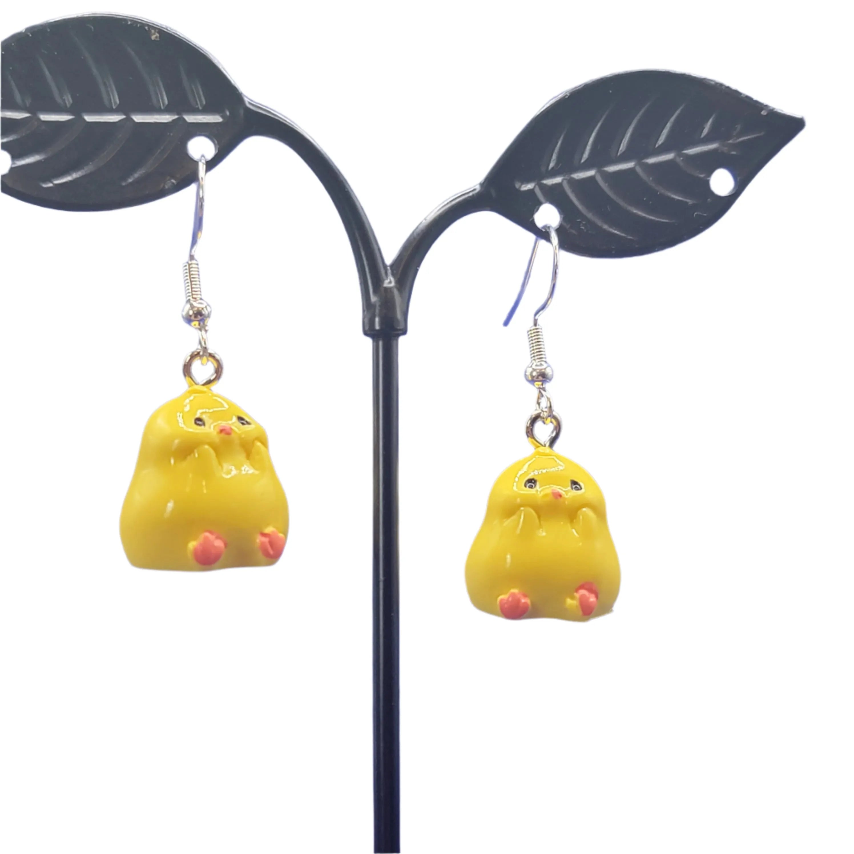 Surprised chicks earrings