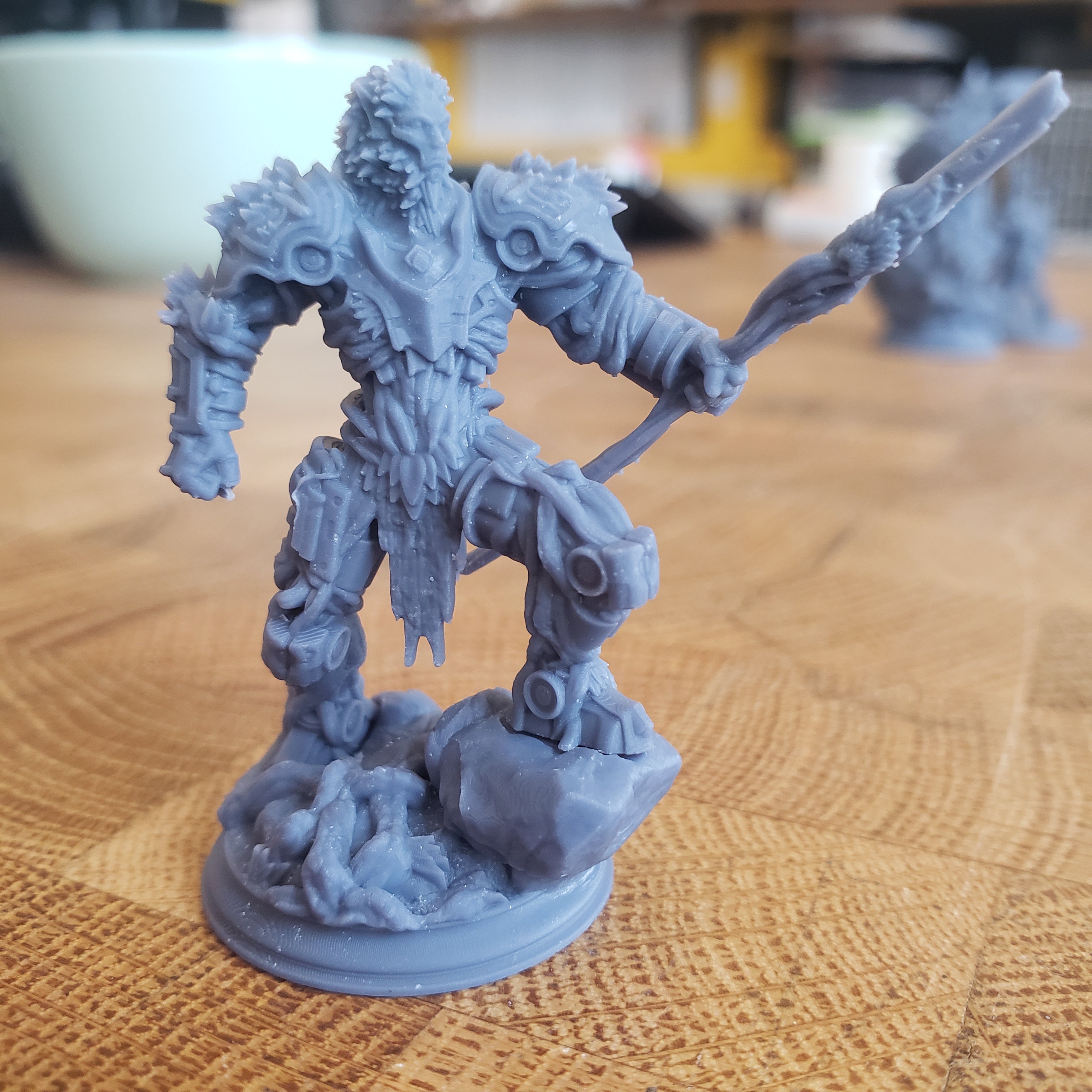 Myrion Stoneheart, Soulforged Druid (Male Warforged Druid)