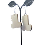 Green Top Hat with a shamrock Earrings