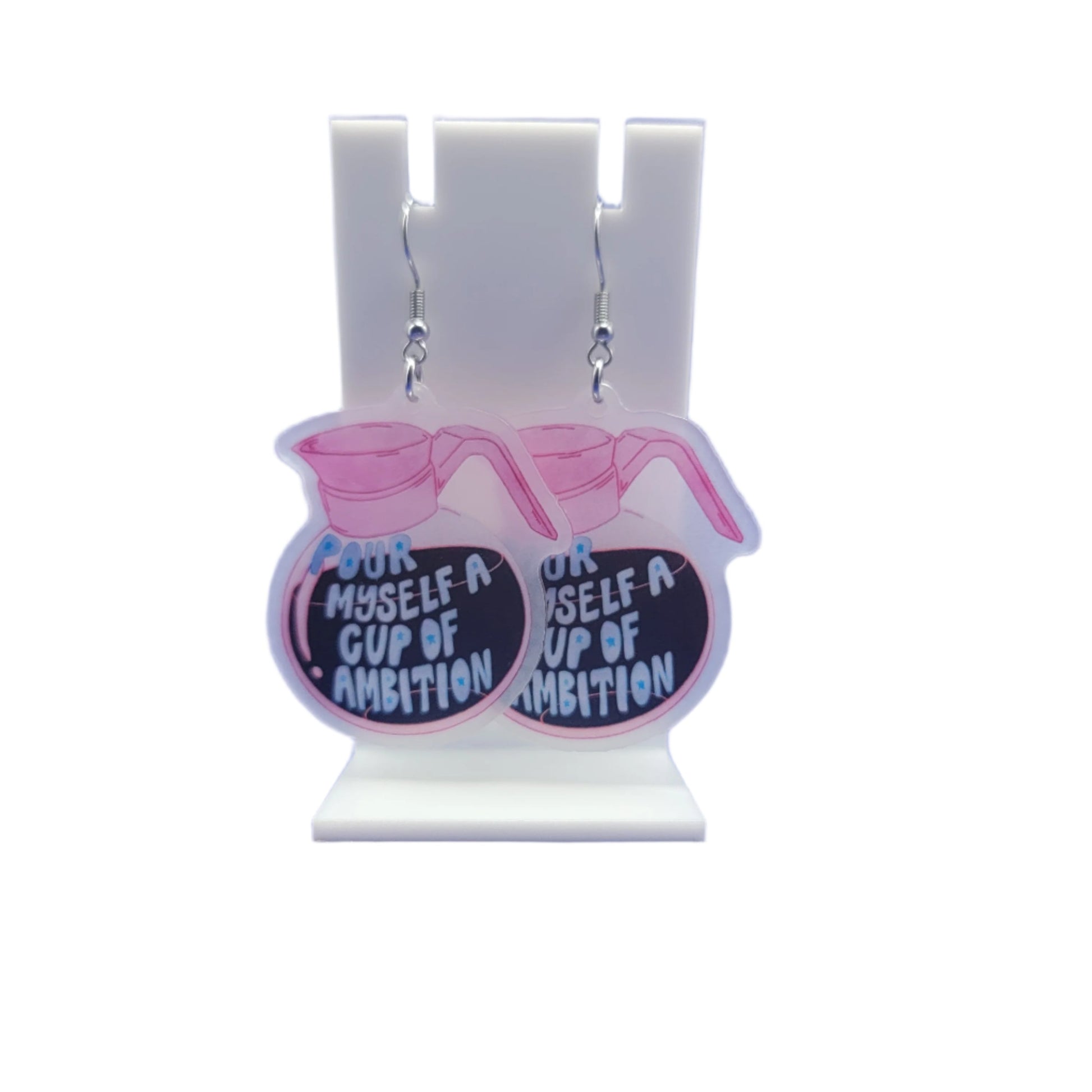 Coffee pot earrings