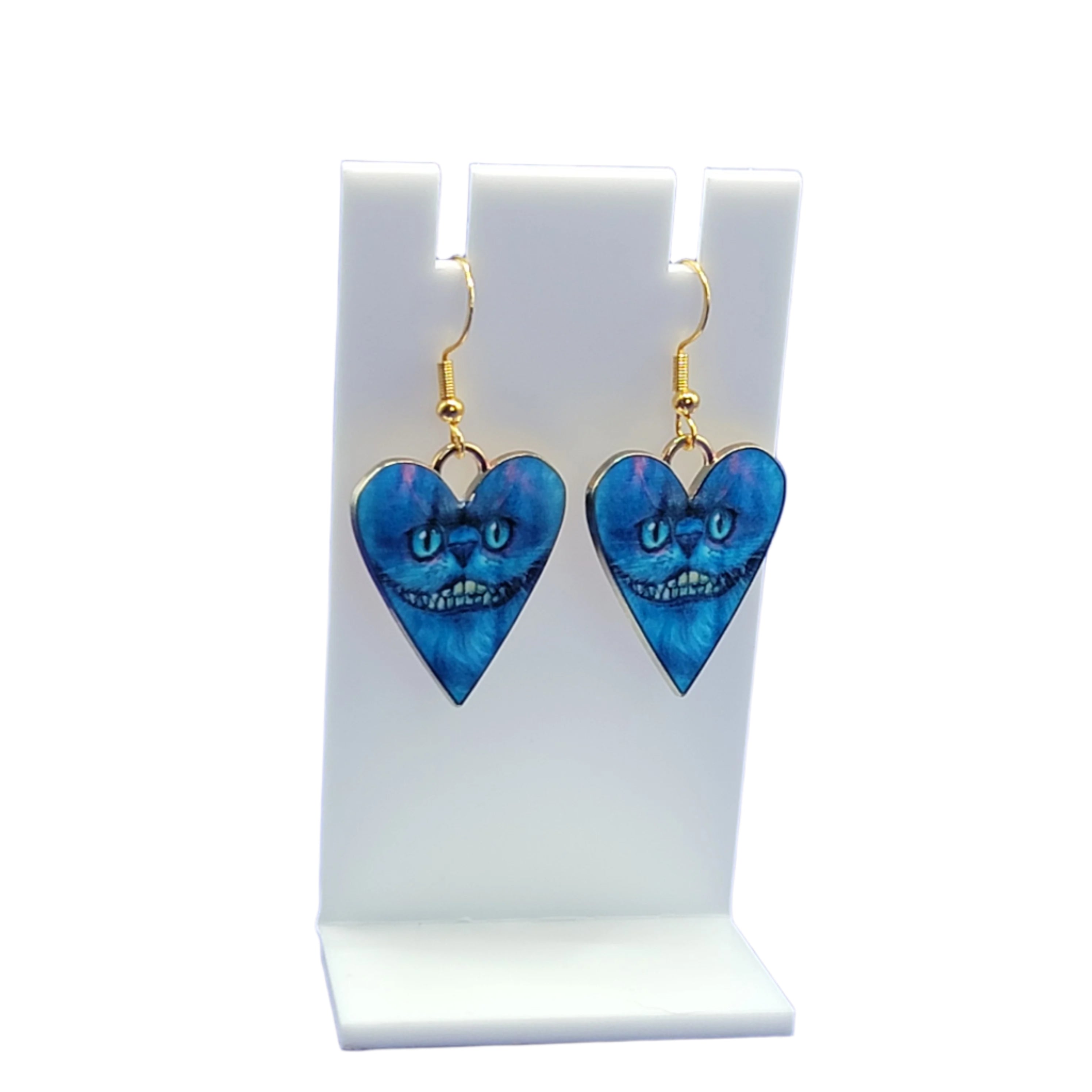 Blue cat earring Secondary image