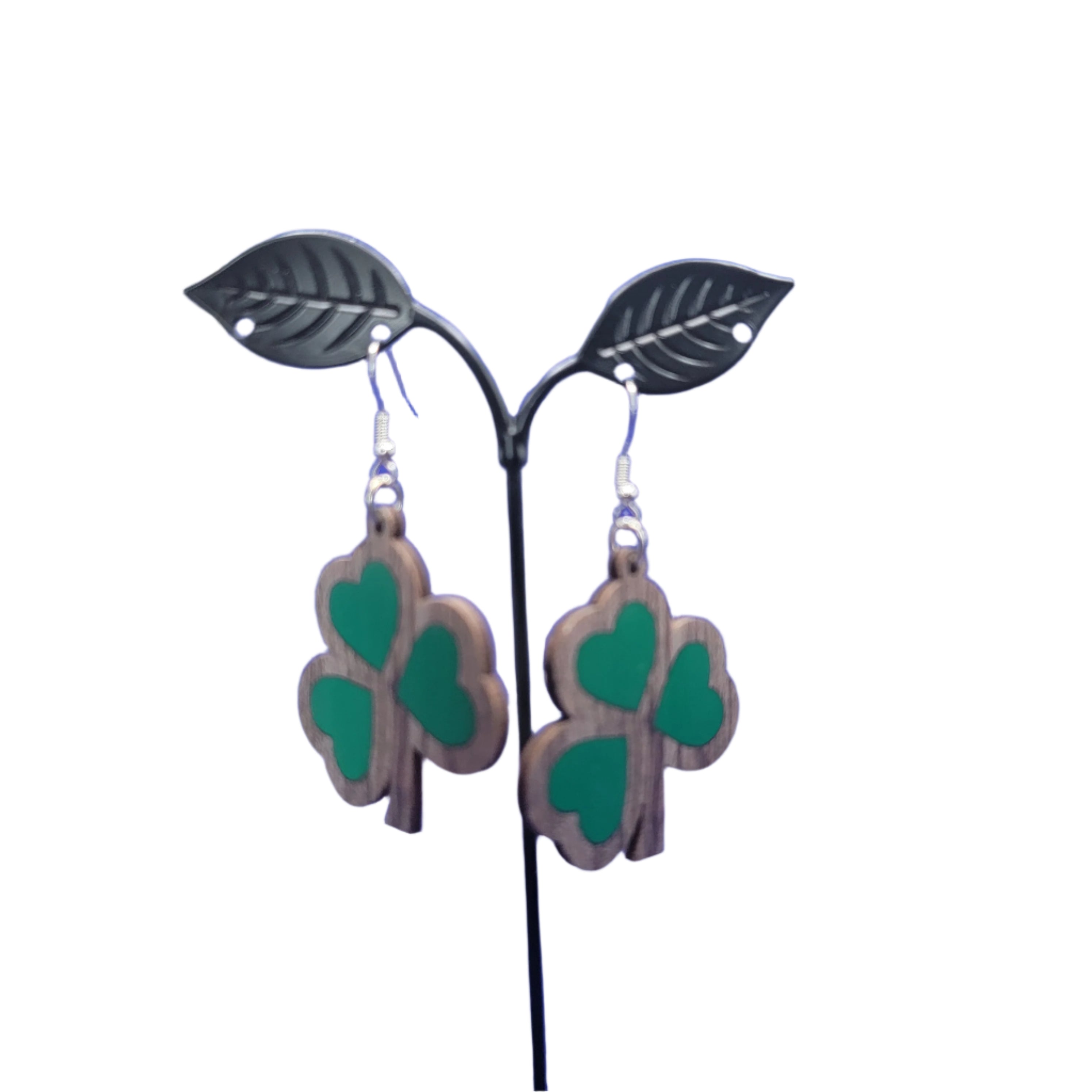 Three Leaf Clover Earrings Main image