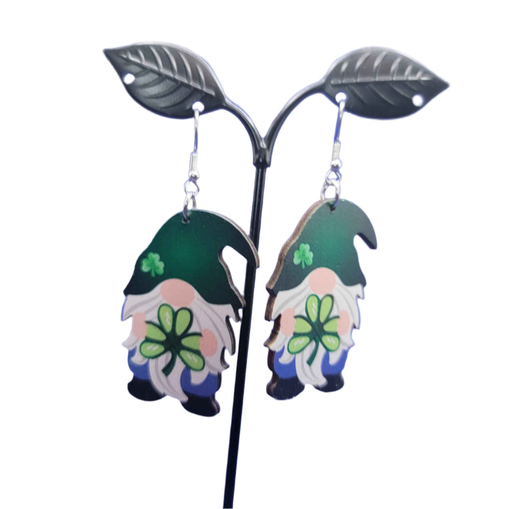 Shamrock Gnome Earrings