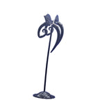 black curlicue earrings