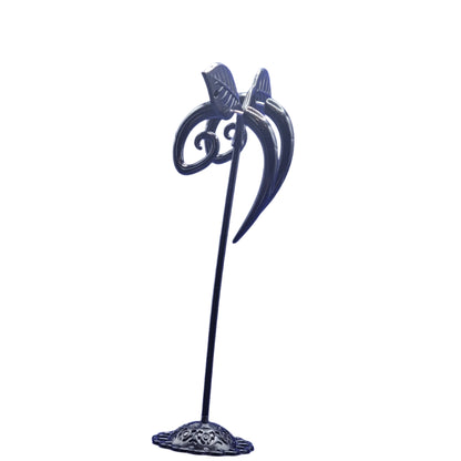 black curlicue earrings