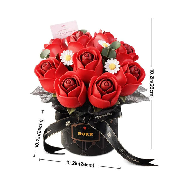 Foral Art Red Rose Bouquet
