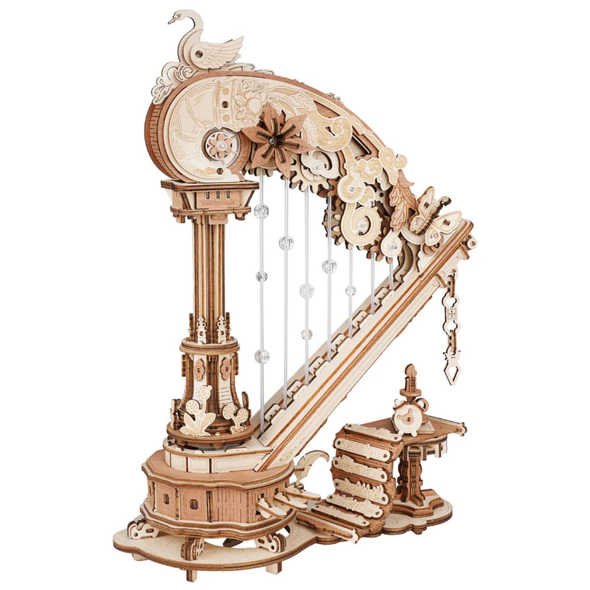ROKR - Magic Harp Music Box Wooden 3D Puzzle