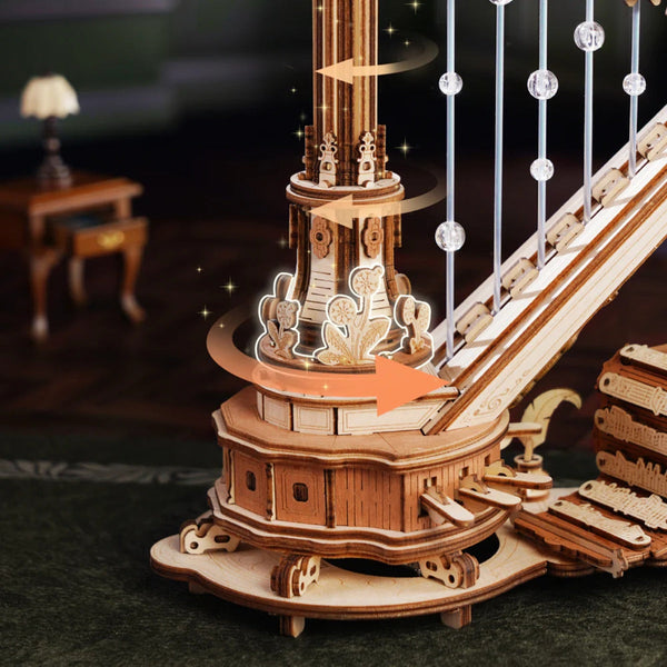 ROKR - Magic Harp Music Box Wooden 3D Puzzle