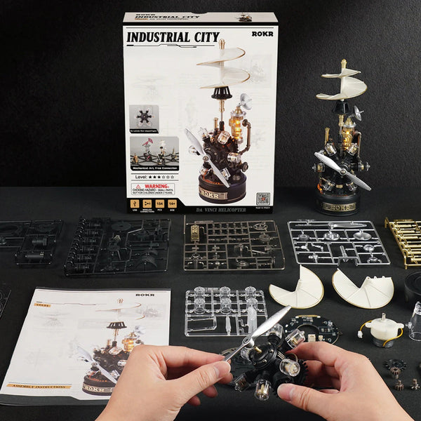 ROKR - Leonardo da Vinci's Helicopter Mechanical 3D Puzzle