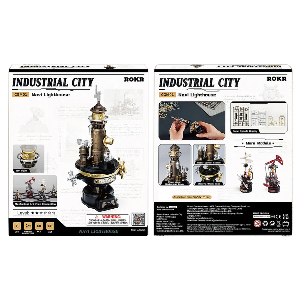 ROKR - Navi Lighthouse Mechanical 3D Puzzle