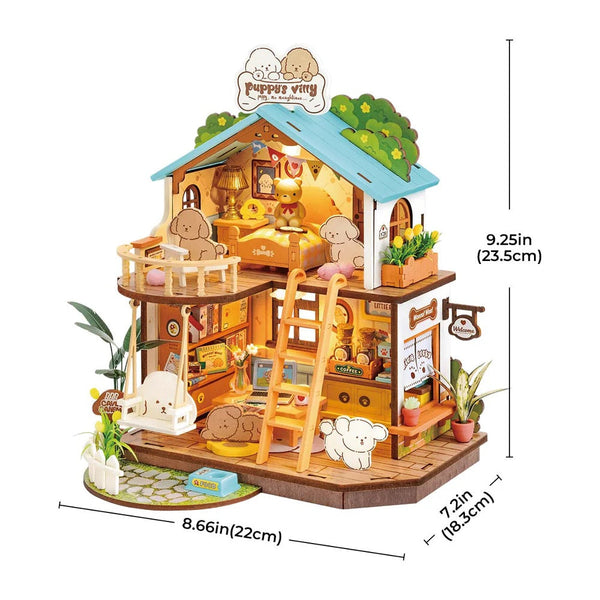 Puppy's Cozy Villa DIY Miniature House