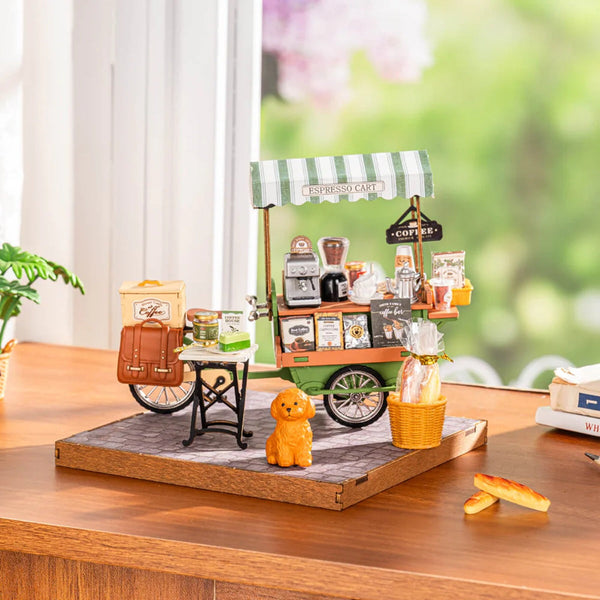Aromatic Coffee Cart DIY Miniature House