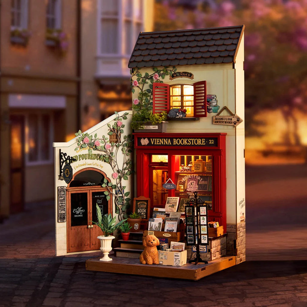 Vienna Bookstore DIY Miniature House
