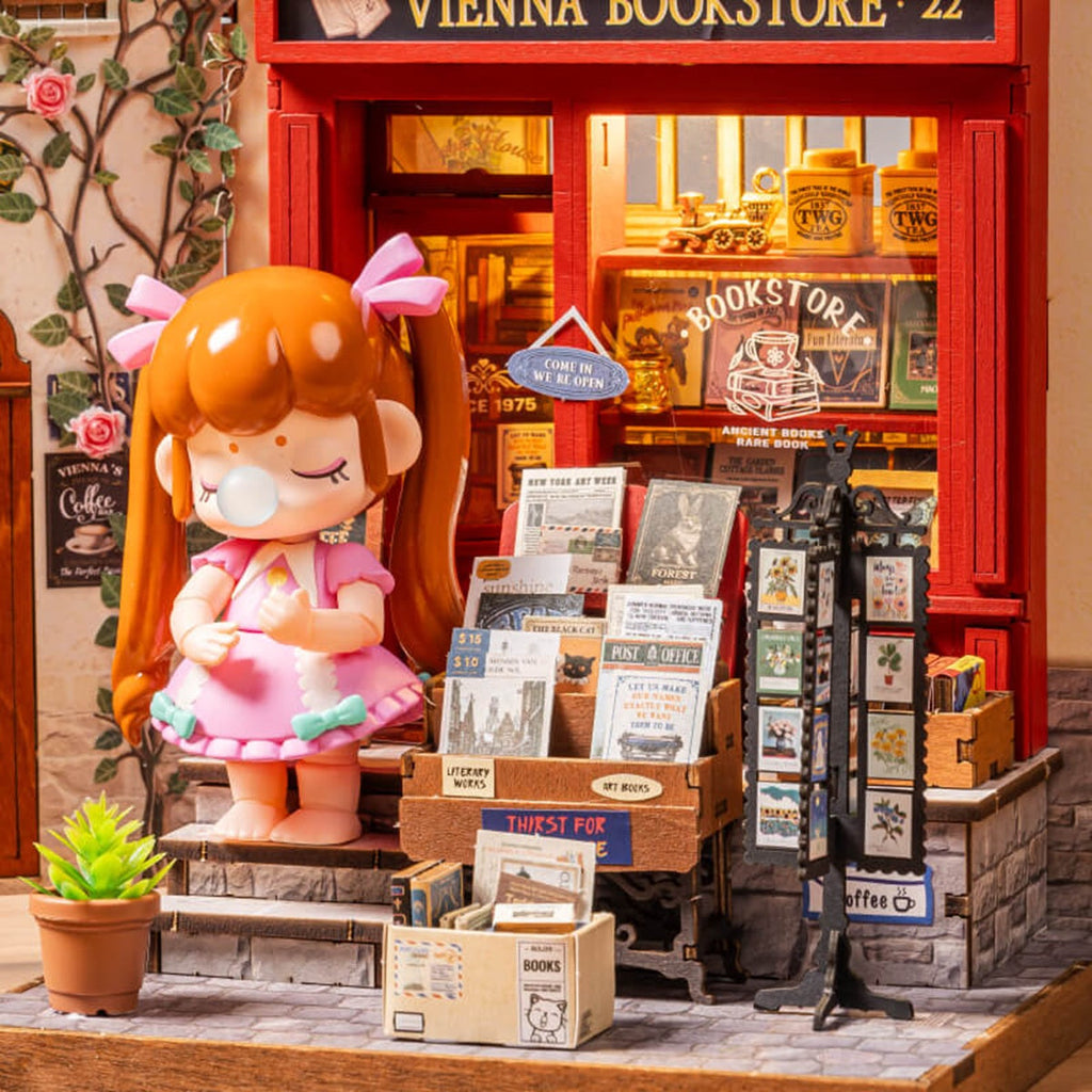 Vienna Bookstore DIY Miniature House
