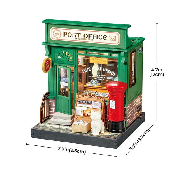 Robotime - Century Post Office, Super Mini Houses - Little Warm Spaces
