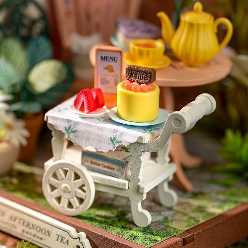 Robotime - Fancy Tea Yard, Super Mini Houses - Little Warm Spaces