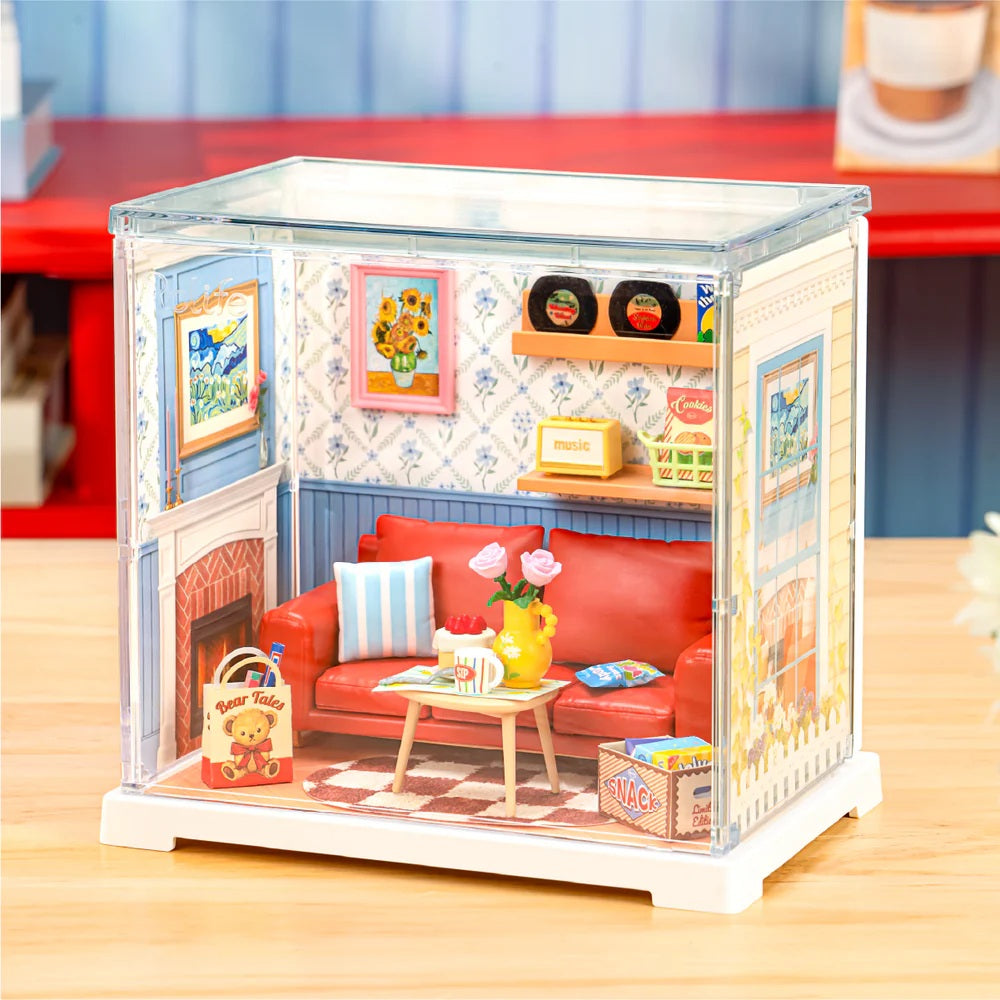 Country Blue Lounge, DIY Miniature House