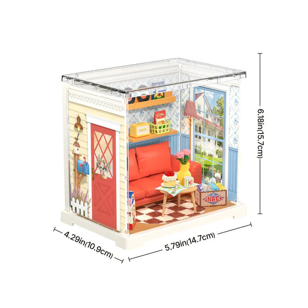 Country Blue Lounge, DIY Miniature House