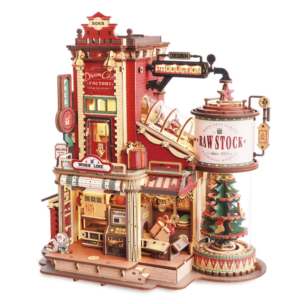 ROKR-Robotime - Christmas Dream Gift Factory Wooden Music Box Main image