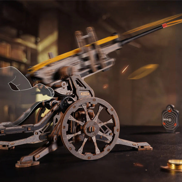 Anti-Aircraft Gun Wooden 3D Puzzle