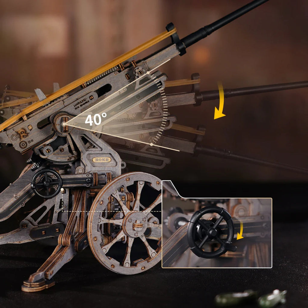 Anti-Aircraft Gun Wooden 3D Puzzle