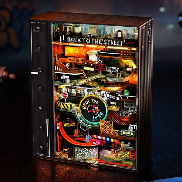 Robotime-ROKR - Hip-Hop Street Marble Run Mechanical 3D Puzzle
