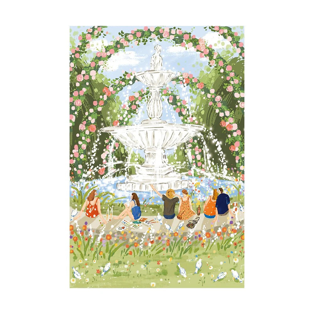 Afternoon Fountain 1000 Piece Jigsaw Puzzle